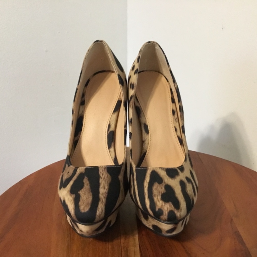 Colin Stuart Leopard Print Heels Size 7.5 297 - image 2